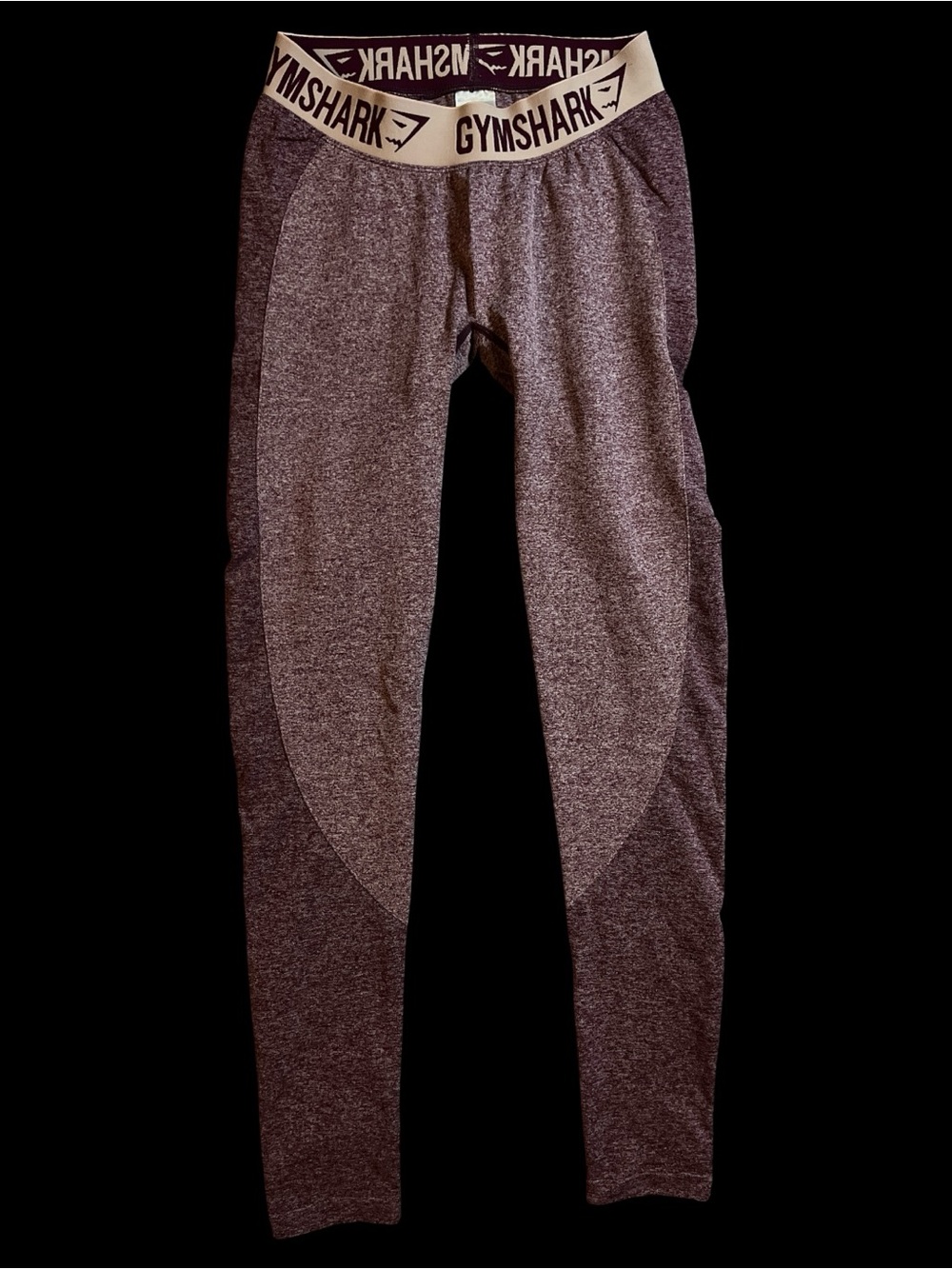Gymshark Size M Maroon and Light Pink Seamless Leggings 22x35!